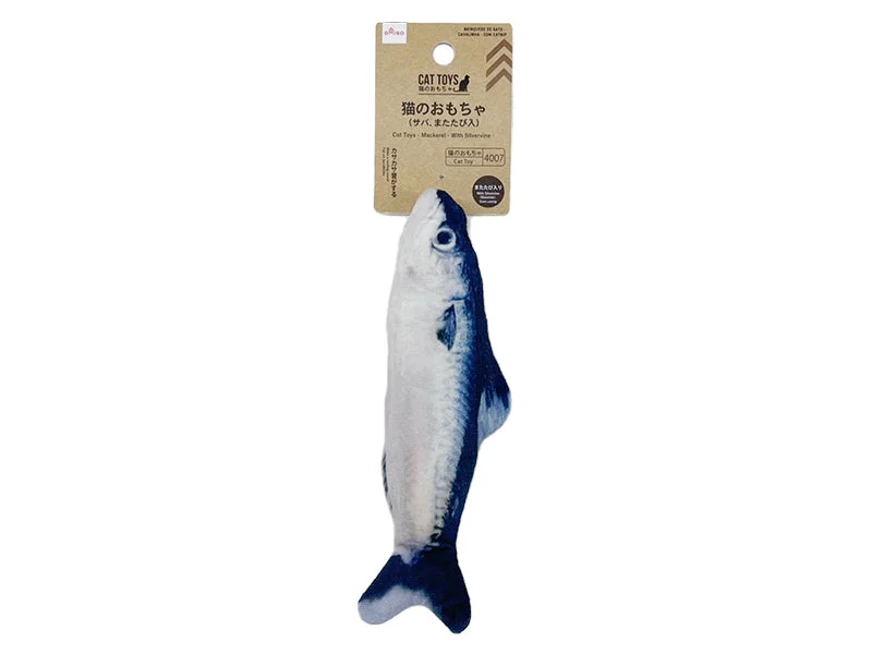 Cat Toys - Mackerel - With Silvervine -