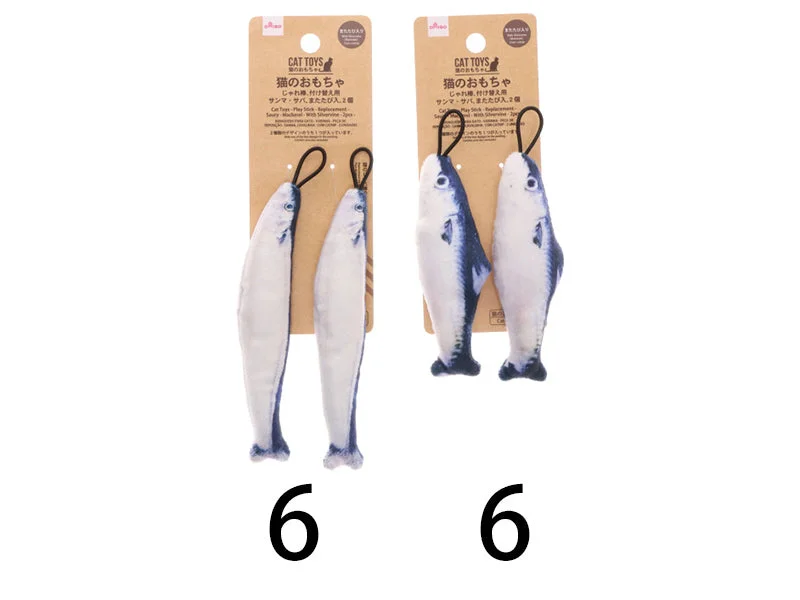 - Bird toy recommendationsCat Toys - Play Stick - Replacement - Saury - Mackerel - With Silvervine - 2pcs -