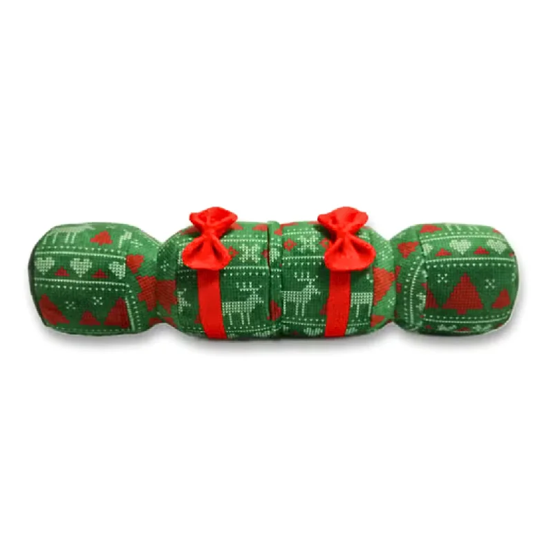 - How to clean pet toysUgly Christmas Cracker Green Dog Toy