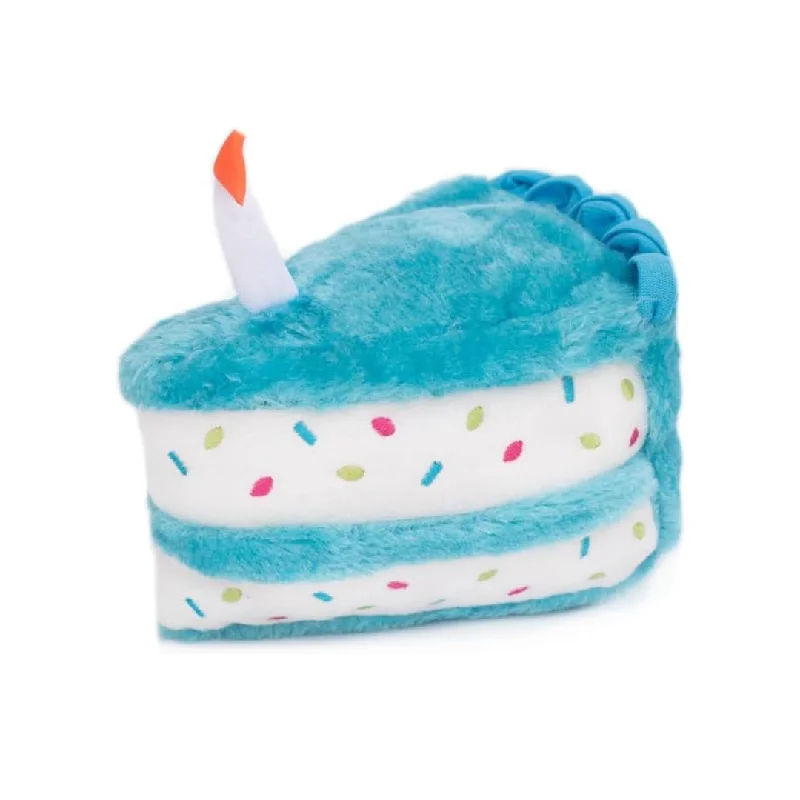  -High-end pet toy rankingsBlue Birthday Cake Slice Dog Toy