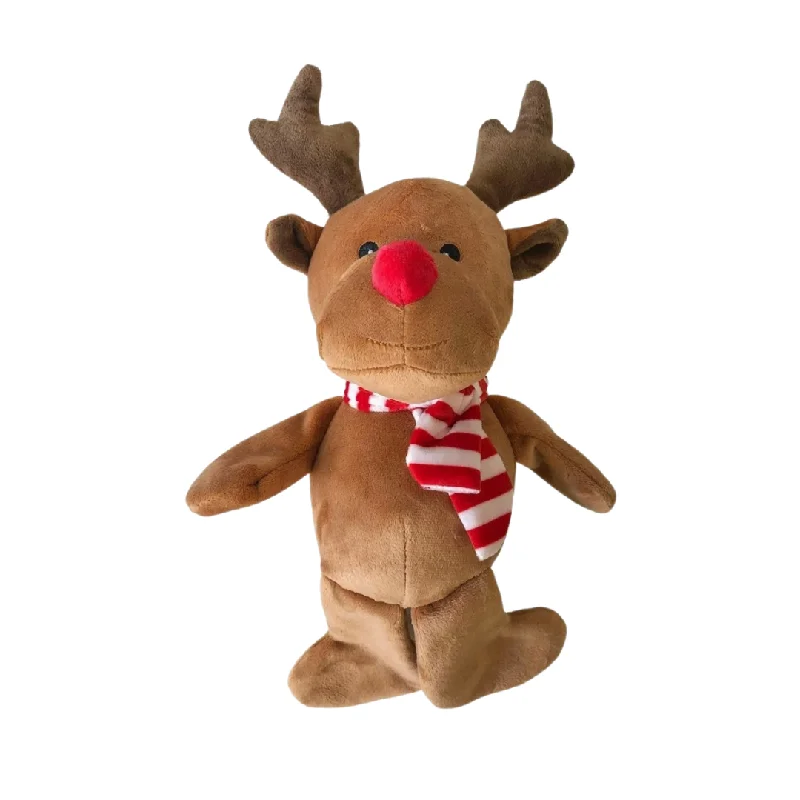 - Pet educational toy recommendationsChristmas Reindeer Plush Dog Toy with Scarf - Coco & Pud