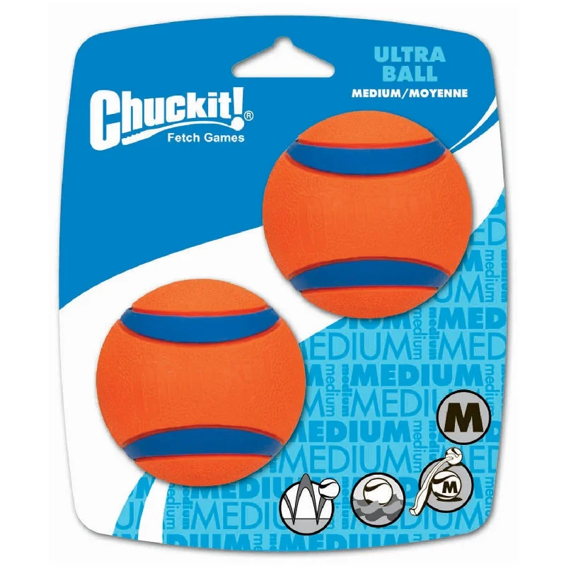 - Natural rubber pet toysChuckit Ultra Ball Medium Dog Toy 2 Pack