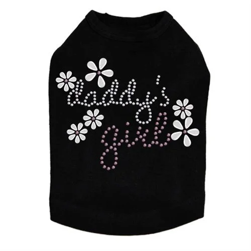 Daddy's Girl #3 Rhinestone Dog Tank- Many Colors