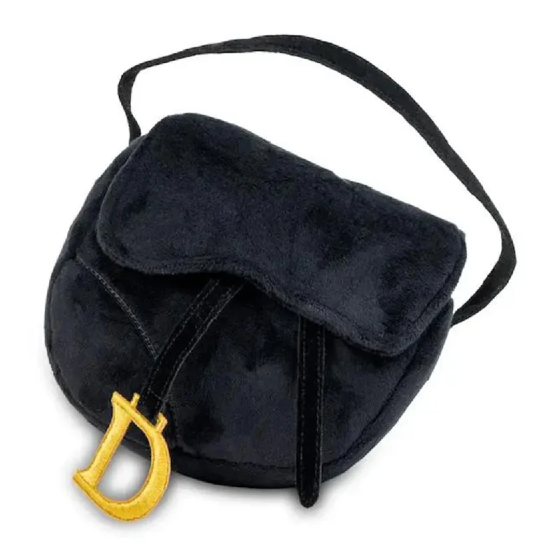 Dogior Handbag Dog Toy - Black & Gold