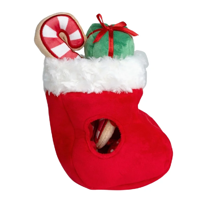 - Outdoor dog toy selectionFind A Toy Christmas Stocking Dog Toy