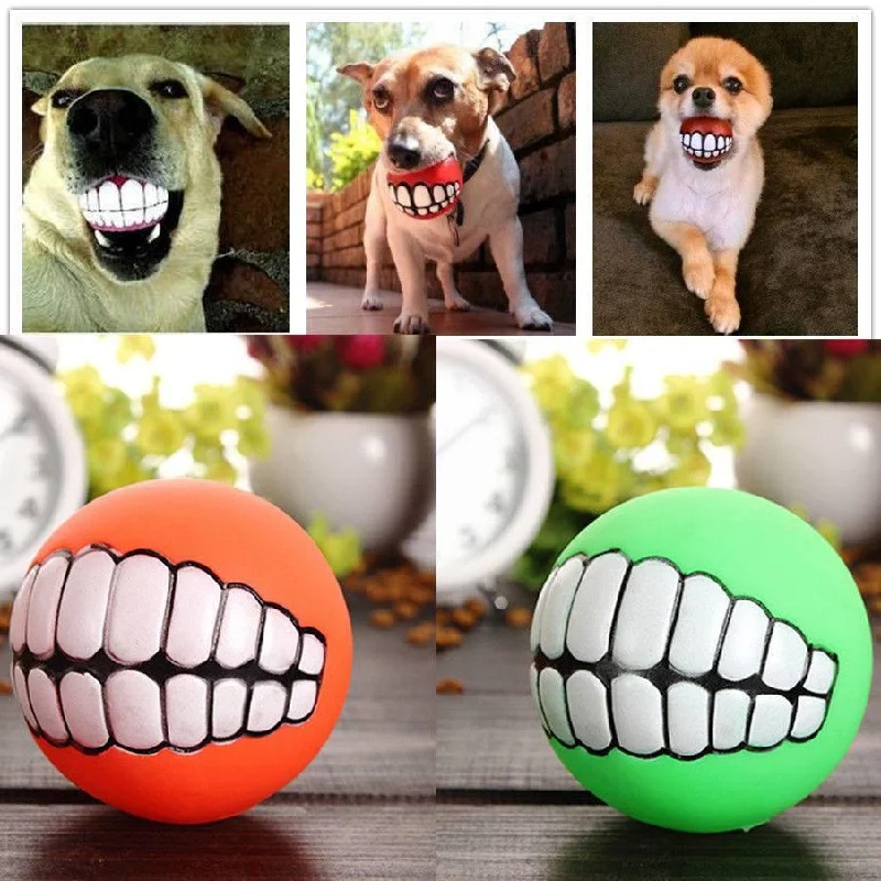 - How to choose pet toysFunny Pets Dog Puppy Cat Ball Teeth Toy PVC Chew Sound Dogs Play Fetching Squeak Toys Pet Supplies