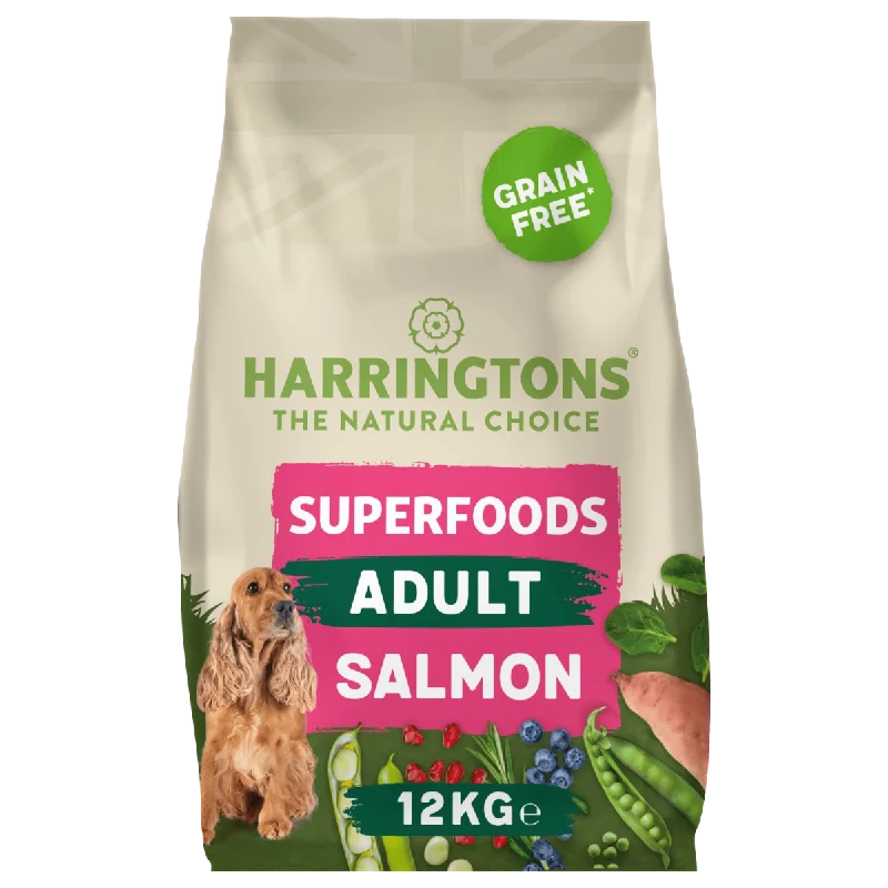 Harringtons Superfoods Grain-Free Dry Adult Dog Food Salmon & Vegetables 12kg