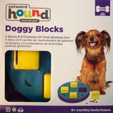 - Pet educational toy recommendationsOutward Hound Doggy Block Spinner Dog Toy