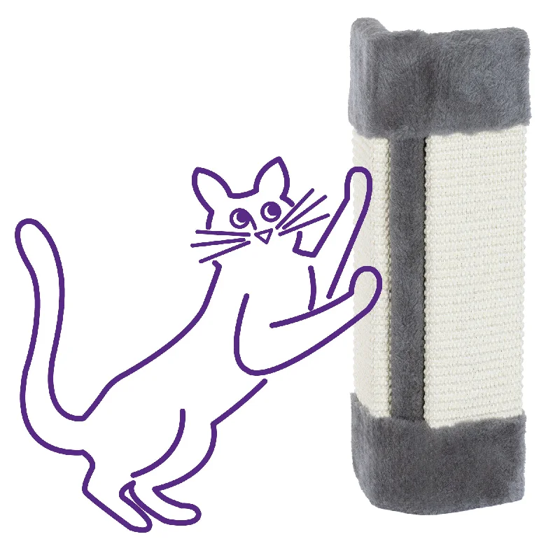  -High-end pet toy rankingsPetlicity Corner Cat Scratch Post - Grey