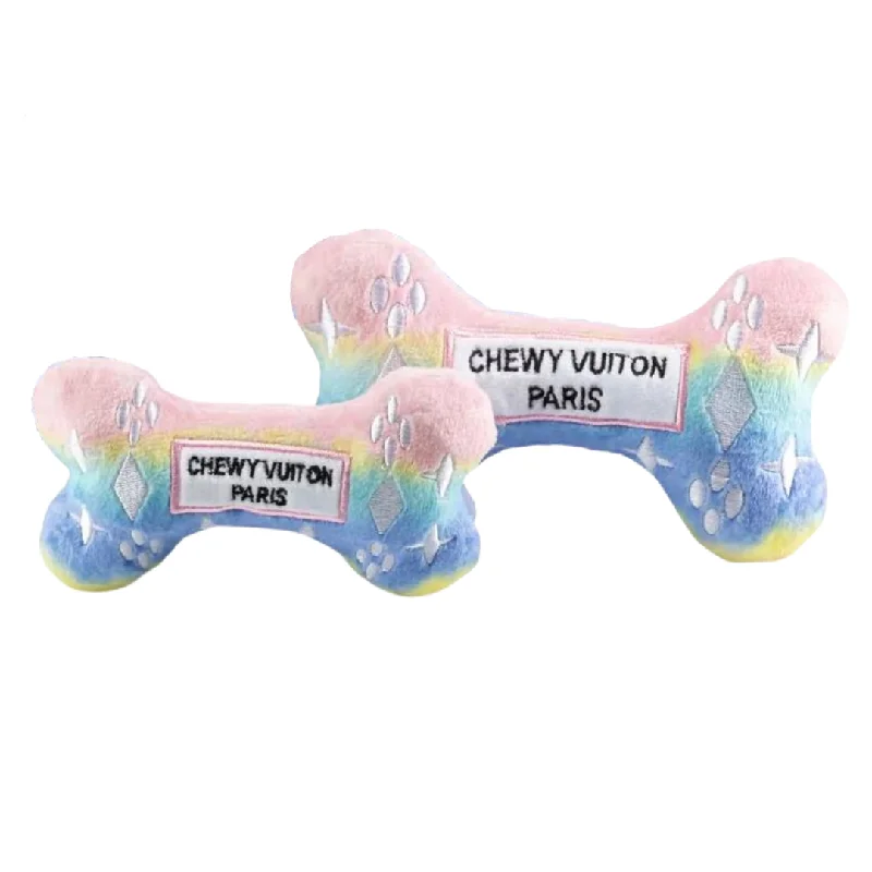 - Brand XX dog toy reviewsPink Ombre Chewy Vuiton Bone Dog Toy