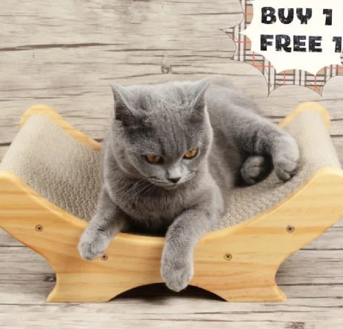 - How to clean pet toysPremium Corrugated Cardboard Cat Scratcher Bed with Wooden Frame & Free Refill