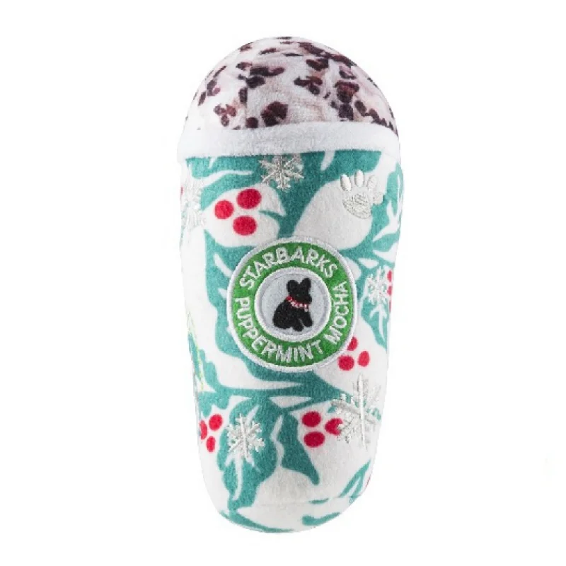  -Cost-effective pet toy recommendationsStarbarks Puppermint Mocha Holly Leaves Dog Toy